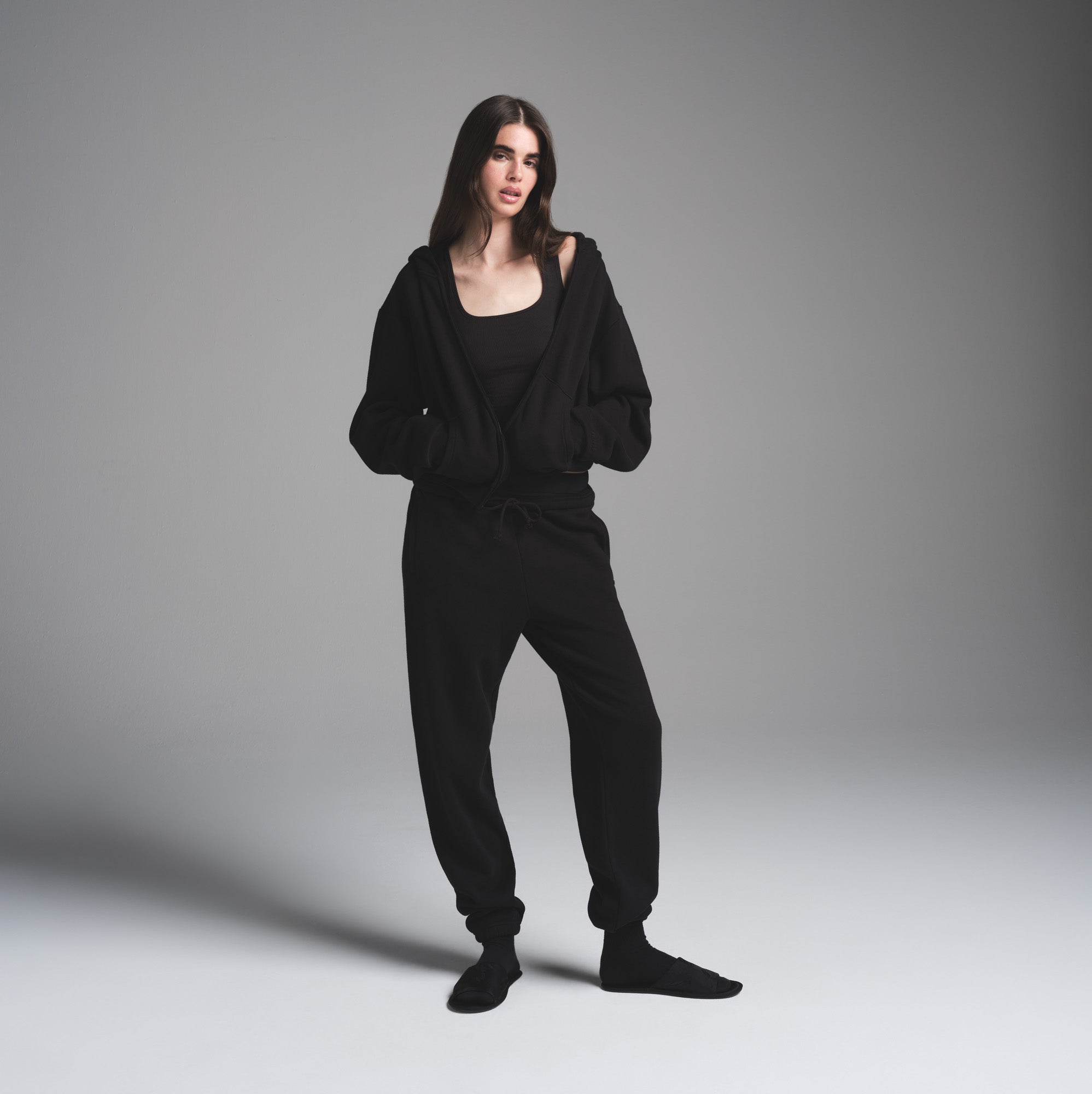 Cotton Fleece Classic Zip Up Hoodie