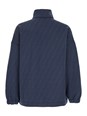 Fendi Blue Sweatshirt with High Neck and All-Over Embossed FF Motif in Cotton Blend Man