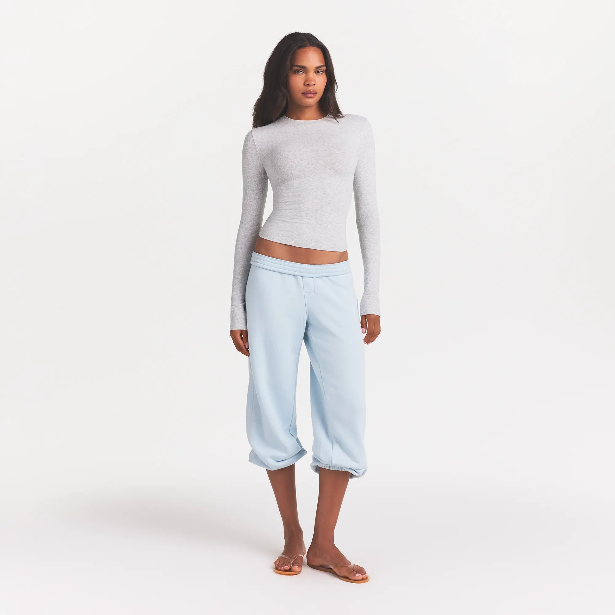 Cotton Jersey Long Sleeve T-shirt