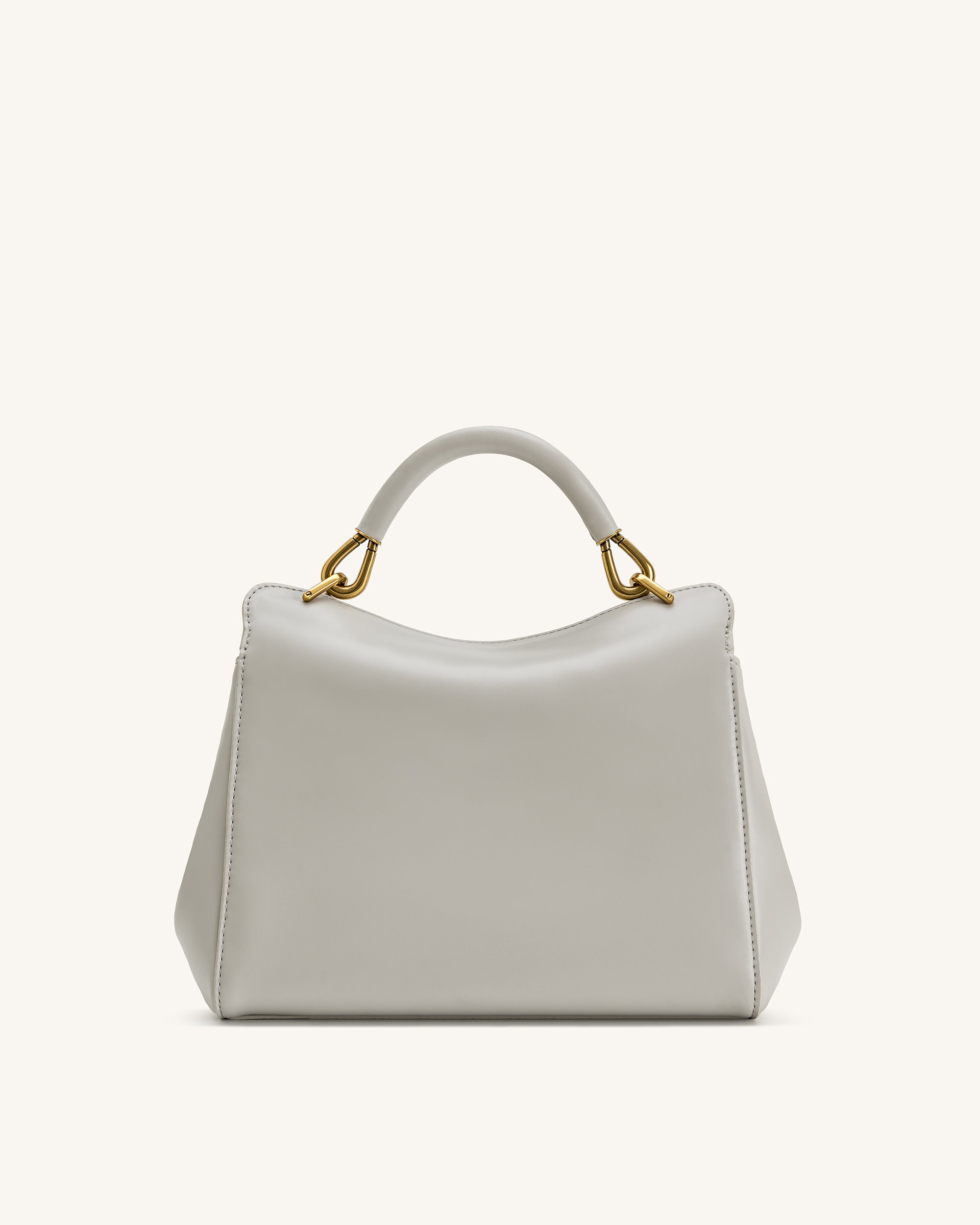 Lucia Classic Top Handle Bag - Coffee Brown