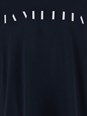 Msgm Blue Crewneck T-Shirt with Print on the Front in Cotton Man