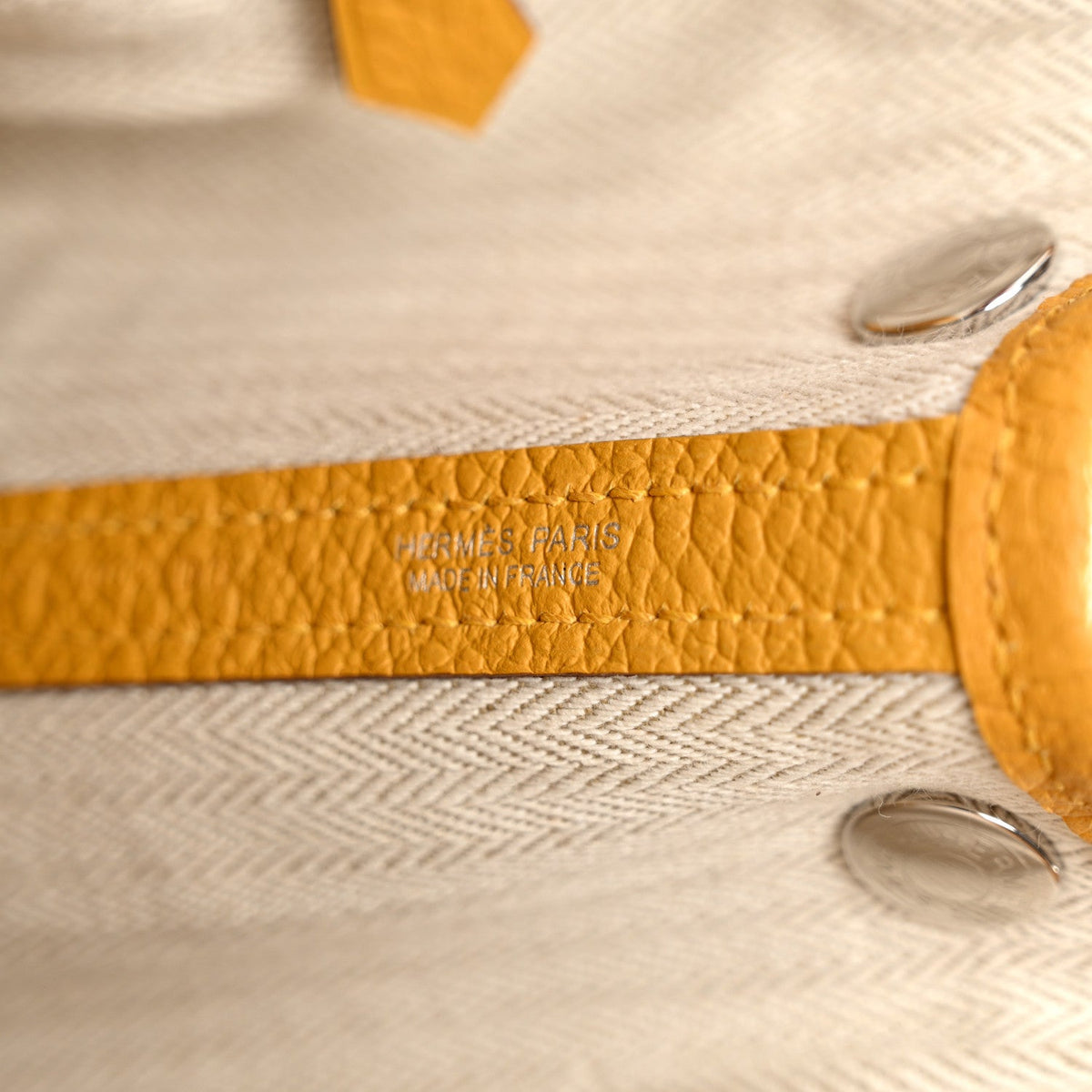 Hermes Vache Country Garden Party 30 TPM Jaune Ambre