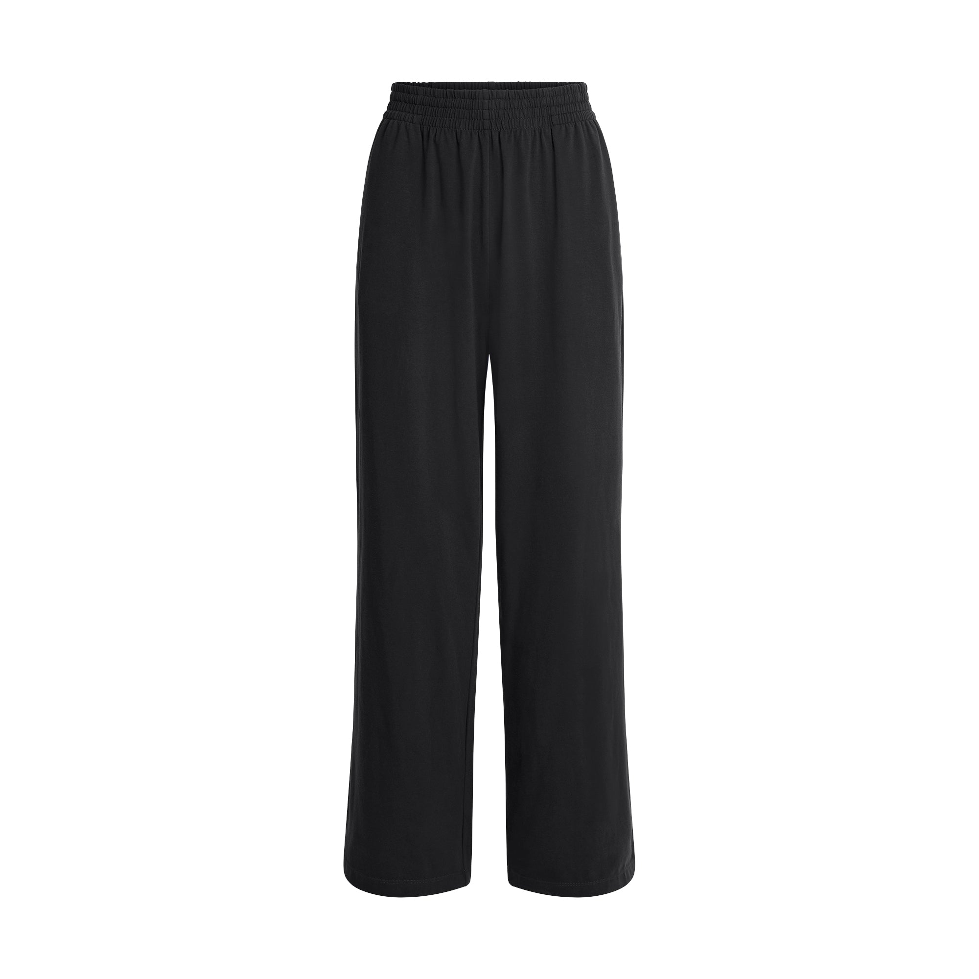 Cotton Jersey Wide Leg Pant