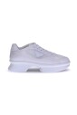 Prada White Leather Low-Top Chunky Sneakers