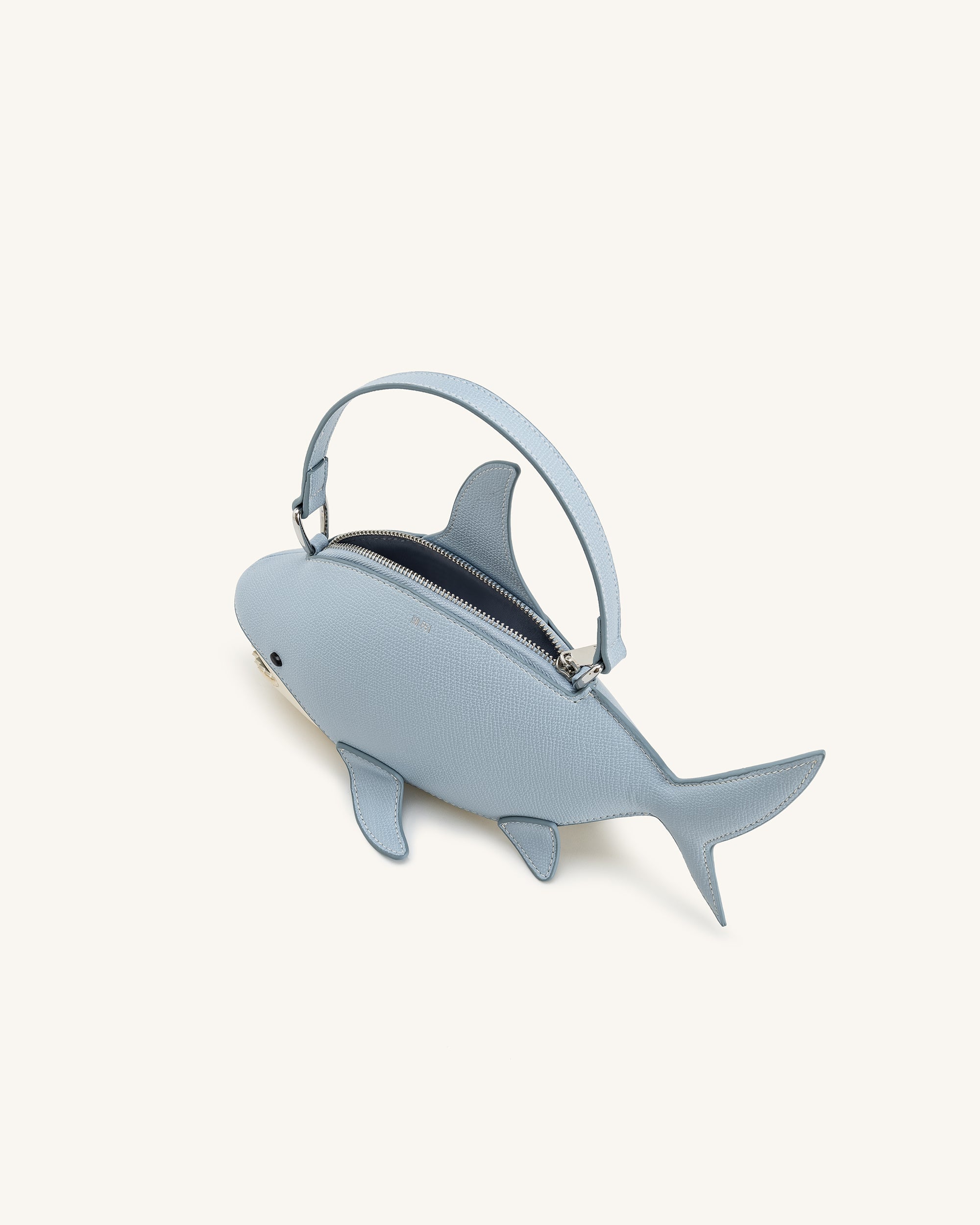 Nerys Shark Look Top Handle Bag - Grey