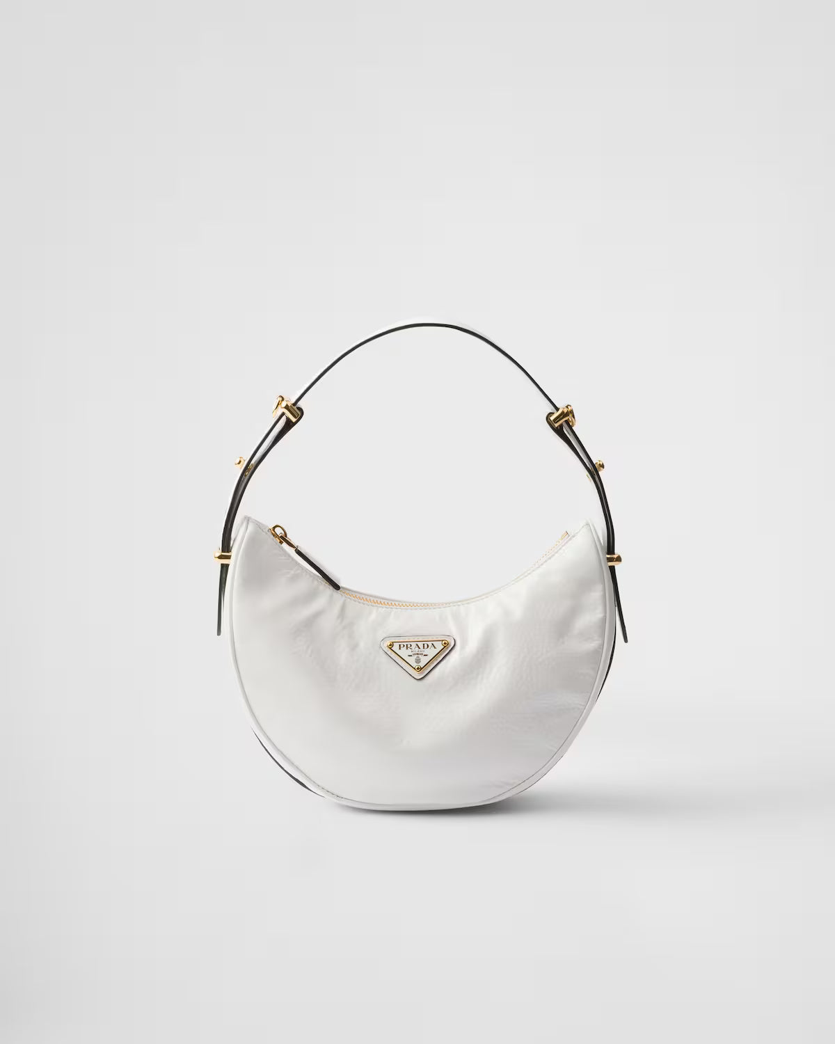 Prada Arqué naplak patent leather shoulder bag