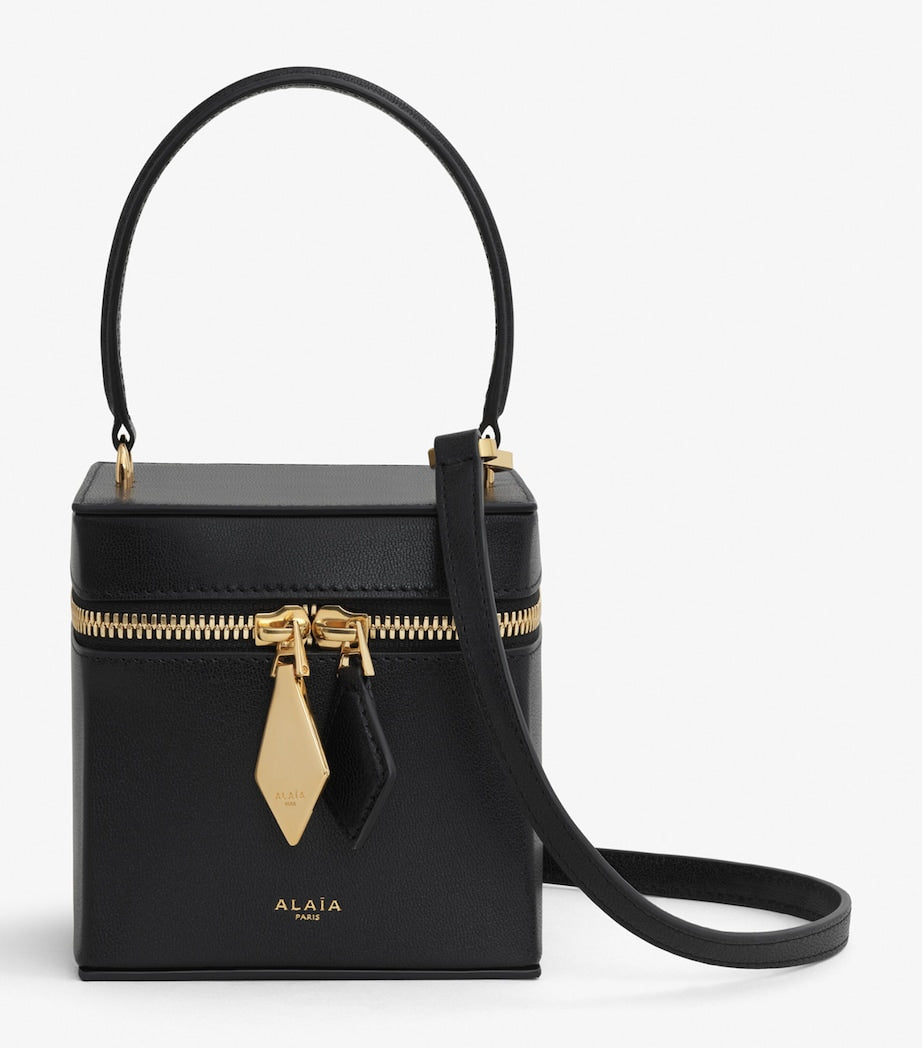 Leather Cube Vanity Bag