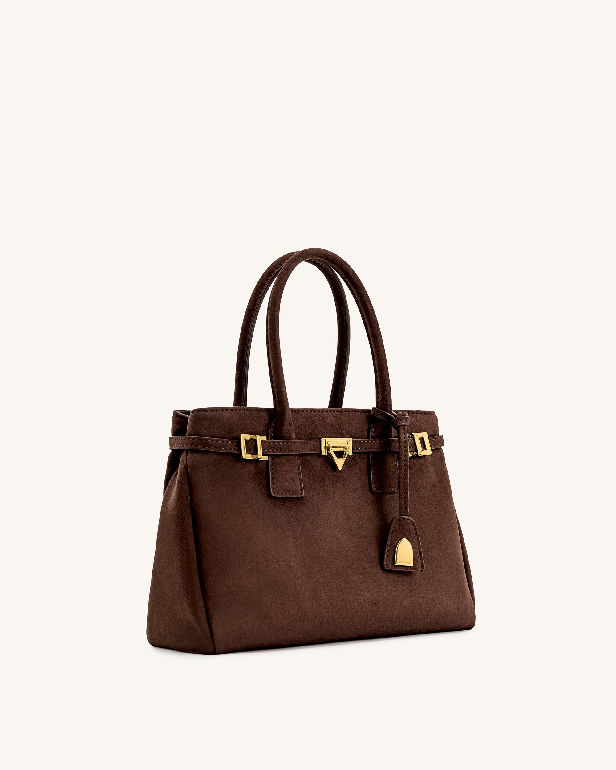 Miley Belt Embellished Tote Bag - Black