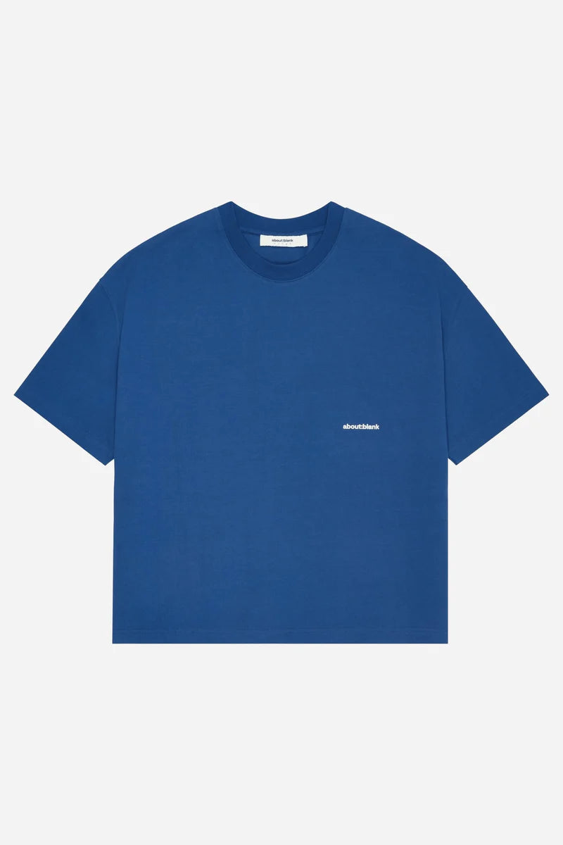 Box t-shirt - estate blue/white