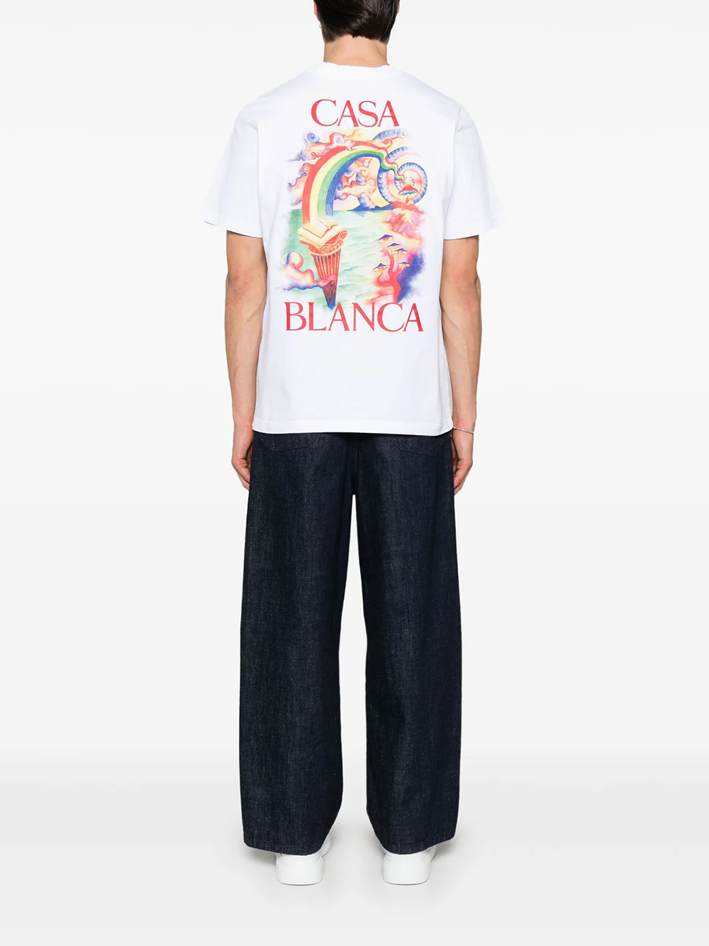 Casablanca Nature Teacher Printed T-Shirt in White