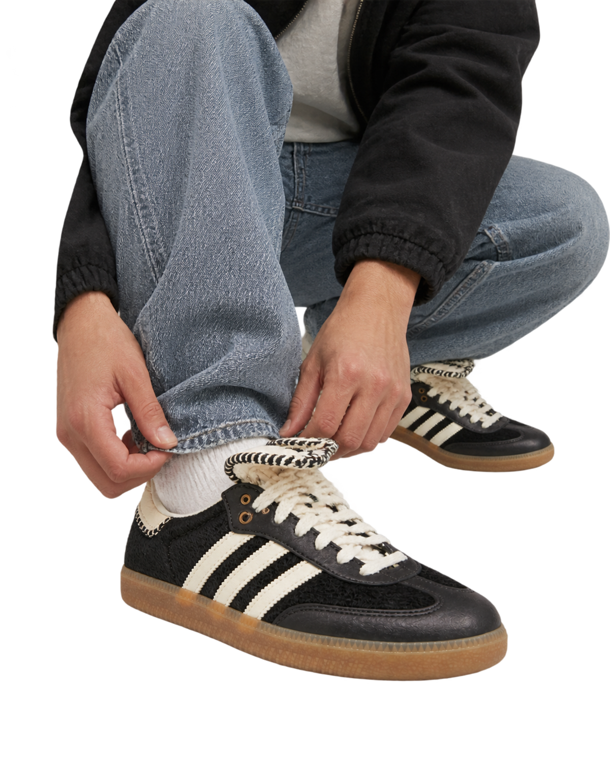 Adidas Samba Pony 'Black' x Wales Bonner