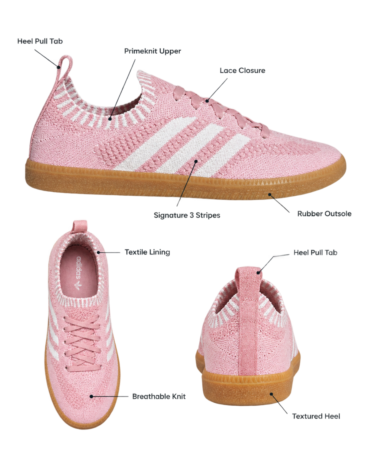 Adidas Wmns Samba Primeknit 'Wonder Pink'