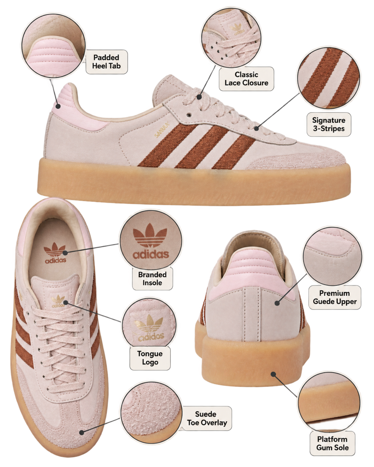 Adidas Wmns Sambae 'Putty Mauve'