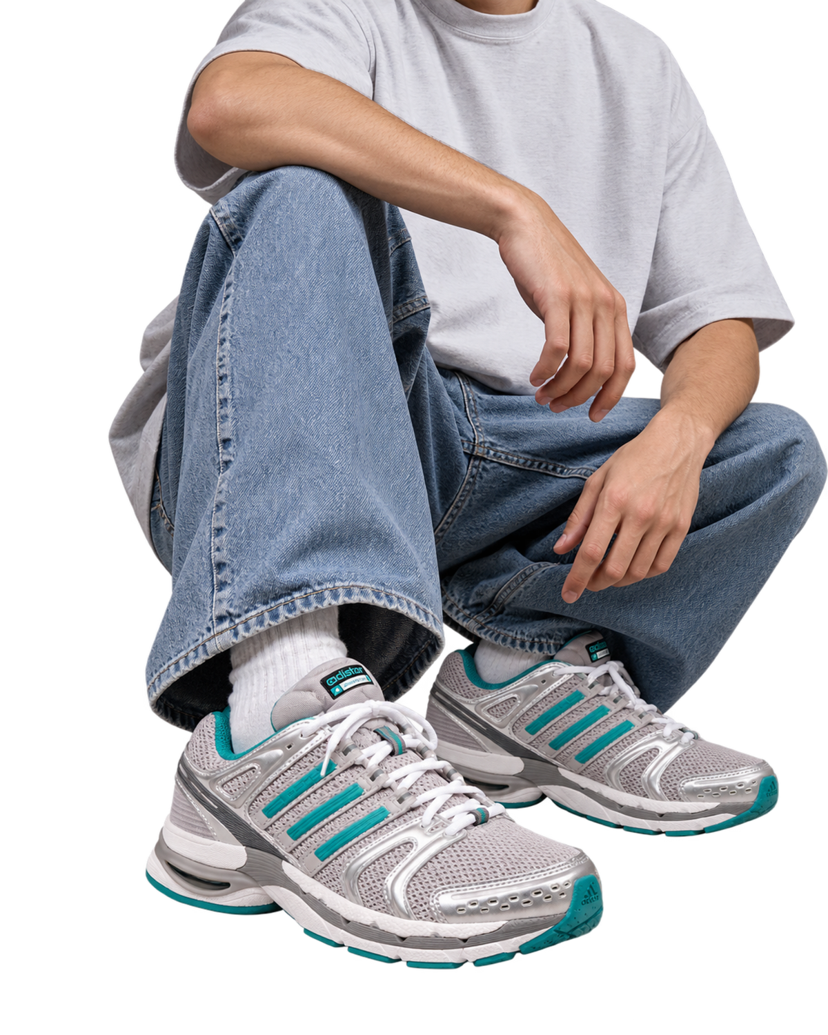 Adistar Control 5 - Silver/Teal/White