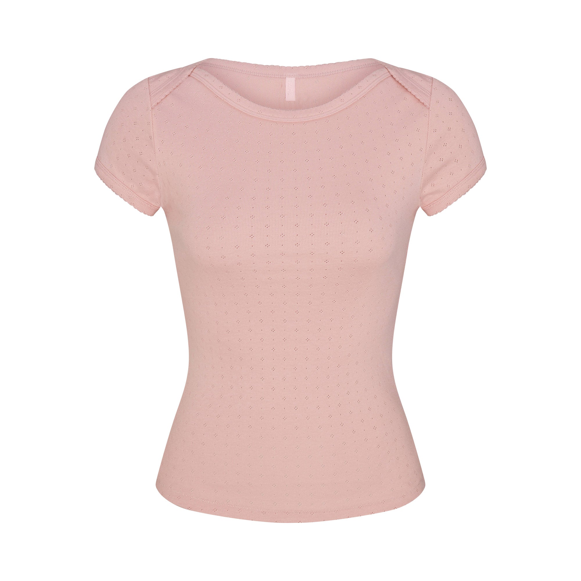 Heavy Pointelle Boatneck Tee