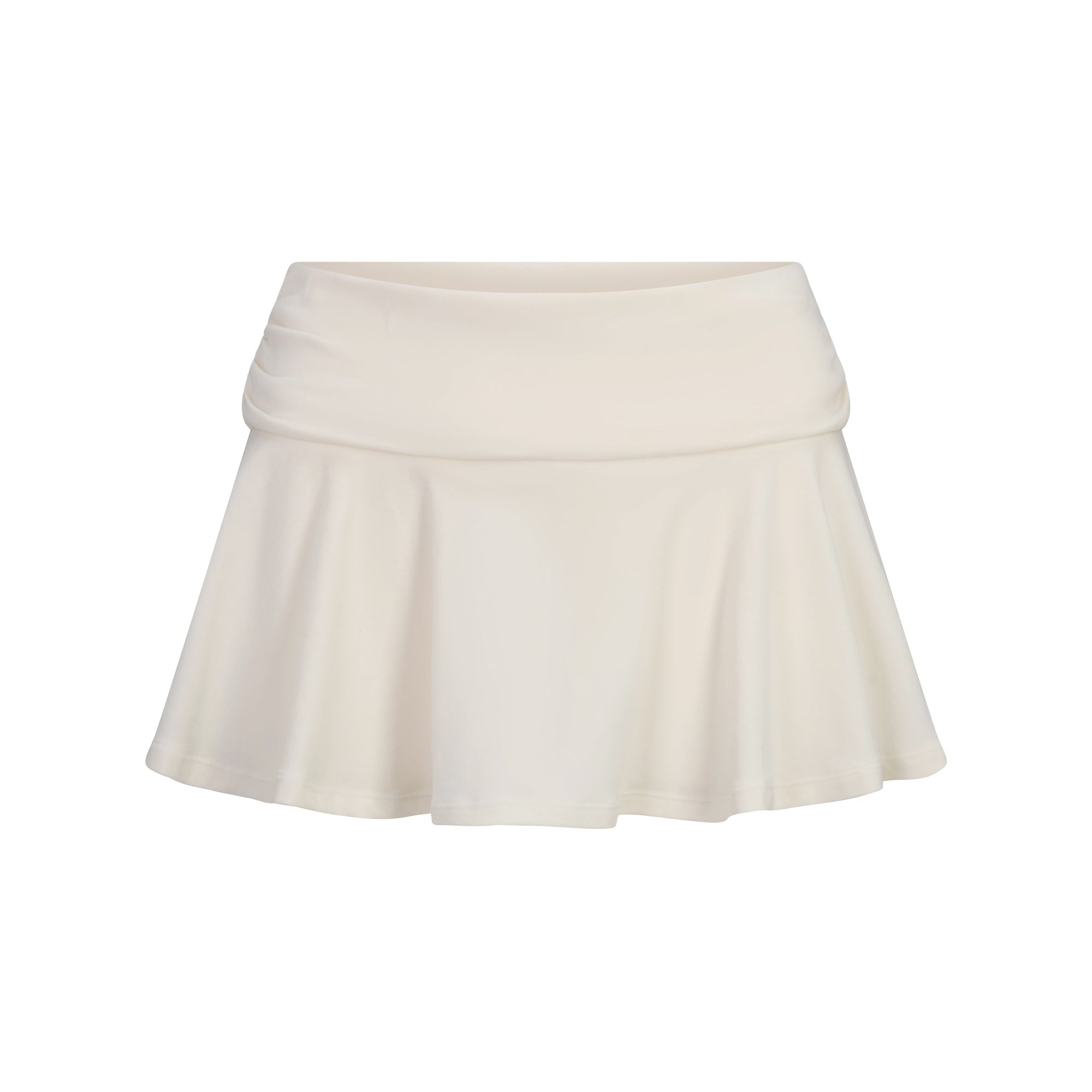 Cotton Jersey Foldover Mini Skort
