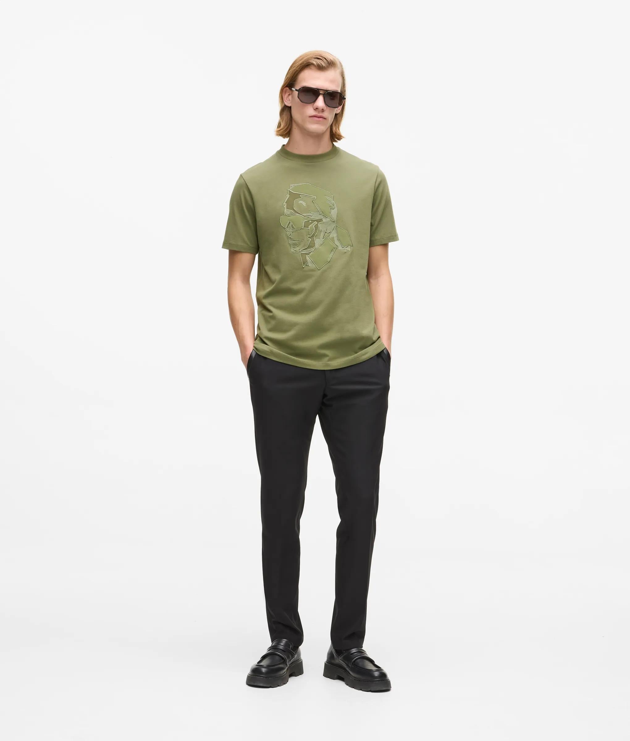 Tonal Karl print T-shirt