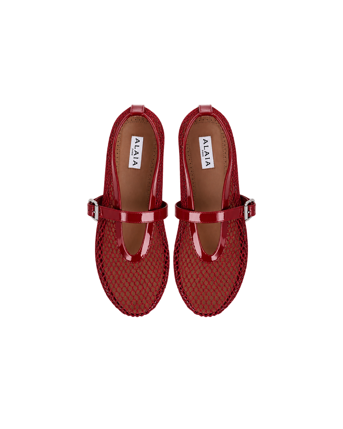 Alaïa Carmine BALLET FLATS IN FISHNET