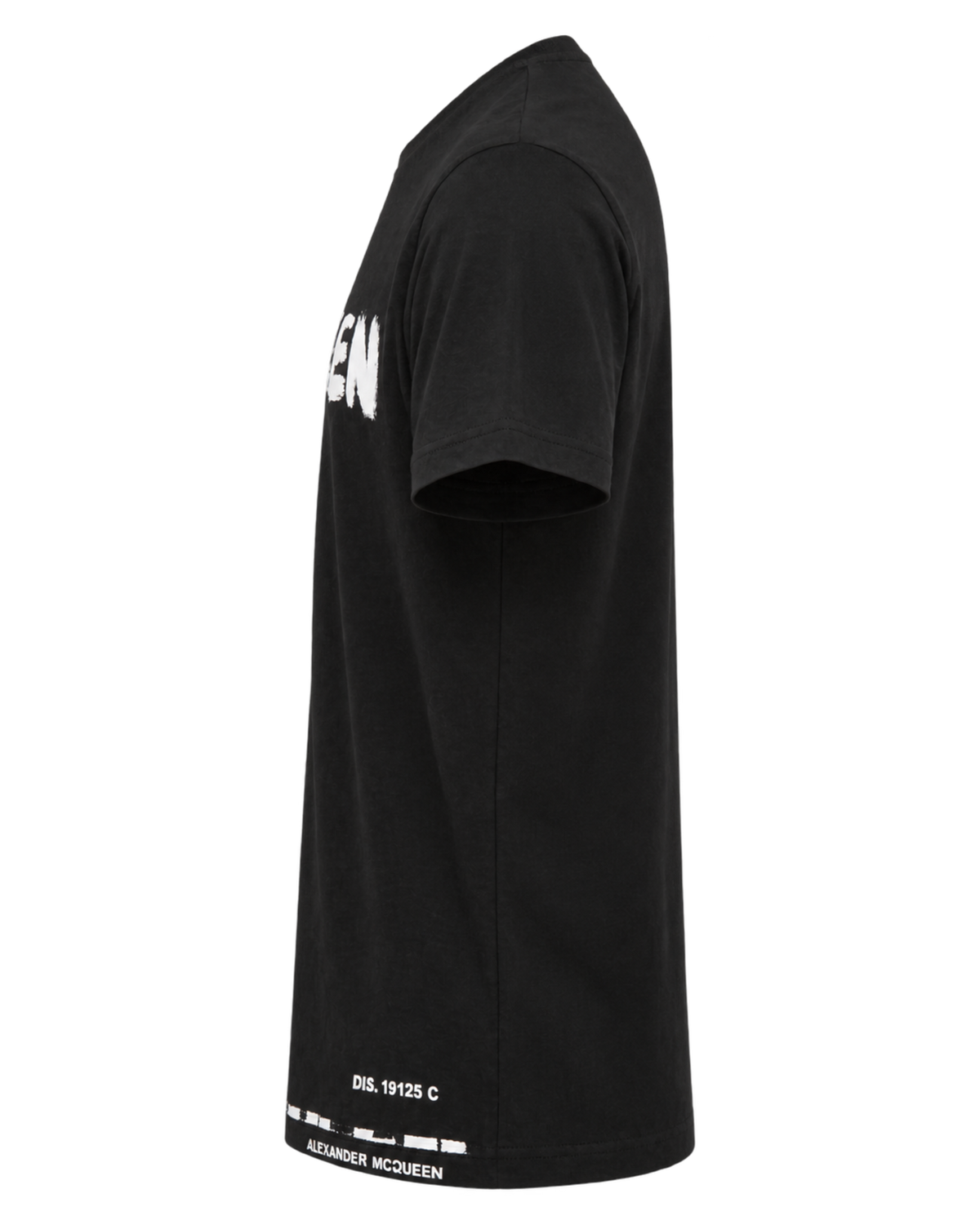 Alexander McQueen Black Cotton Graffiti Logo T-Shirt L