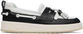 Amiri Amiri Black & White MA Tassle Hybrid Boat Shoes - Size: UK 6 Sneakers | Shop From The Mirage