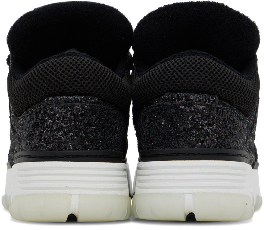 Amiri Amiri Black Glitter MA-1 Sneakers - Size: UK 6 Sneakers | Shop From The Mirage