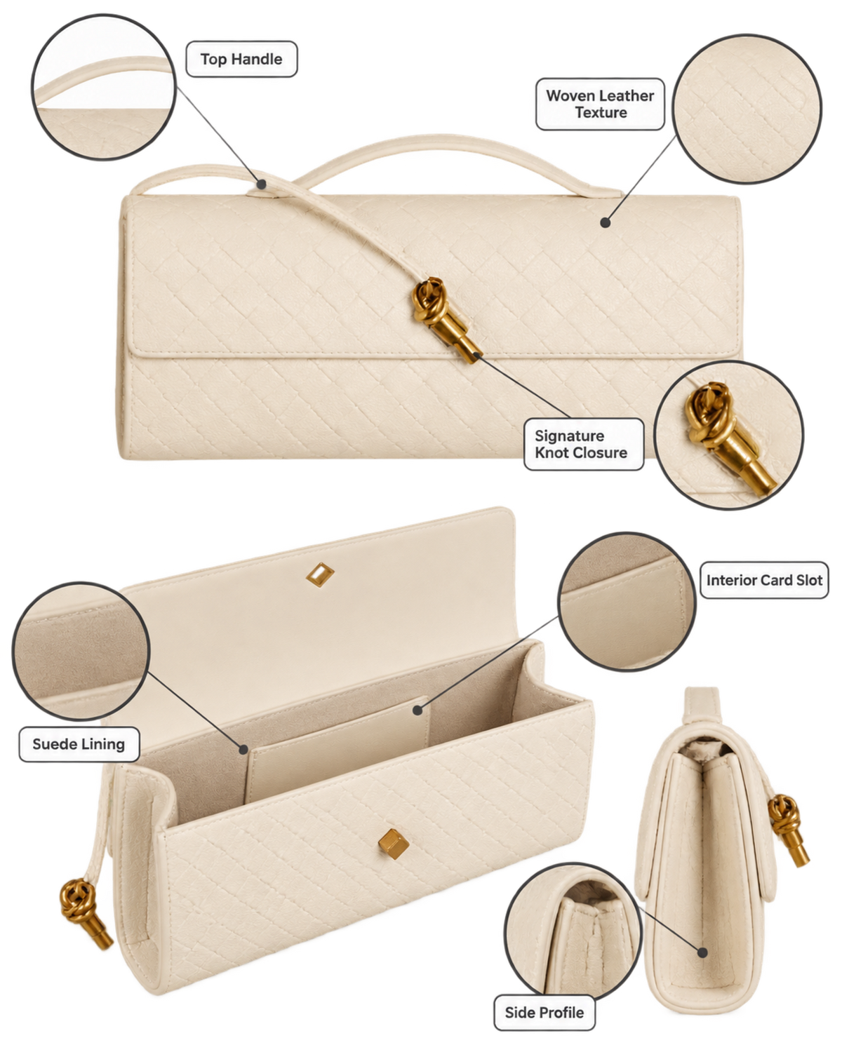 Andiamo Top Handle Long Clutch