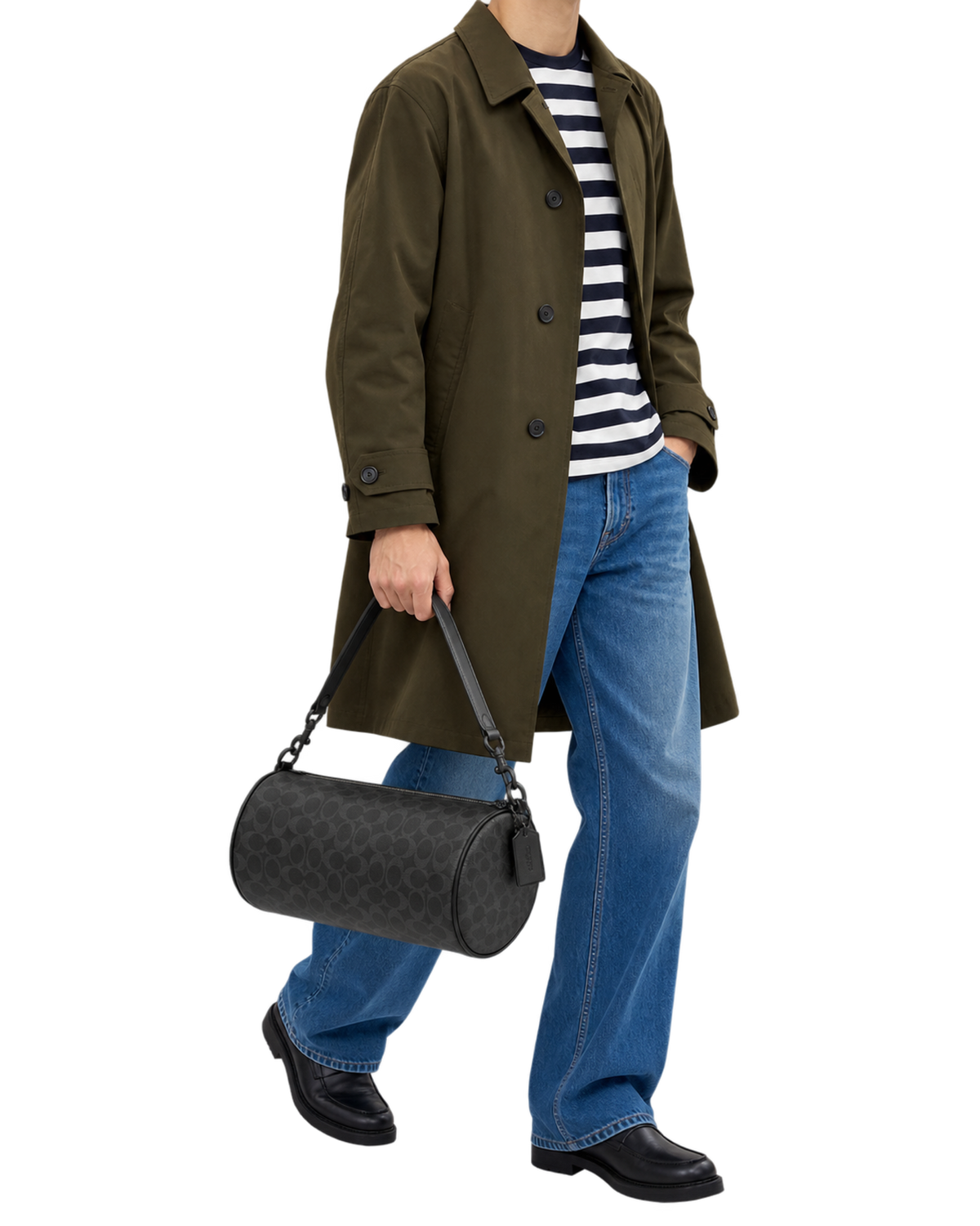 Andre Barrel Bag 30 In Signature Canvas