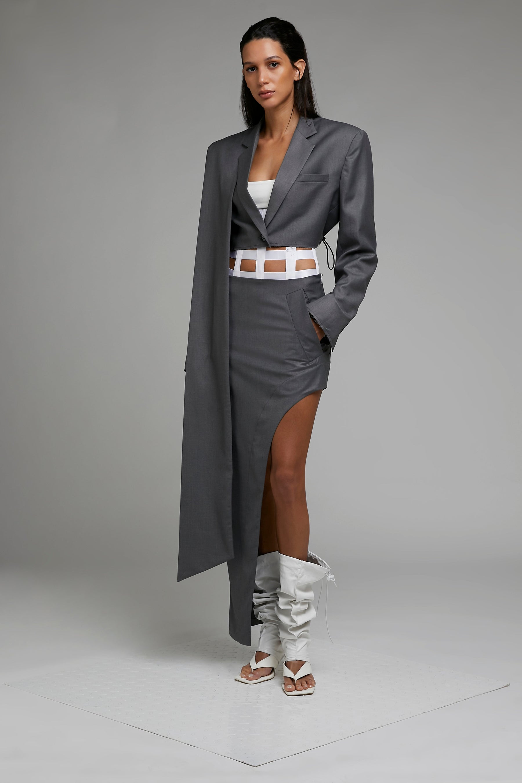 ASYMMETRIC MAXI SKIRT