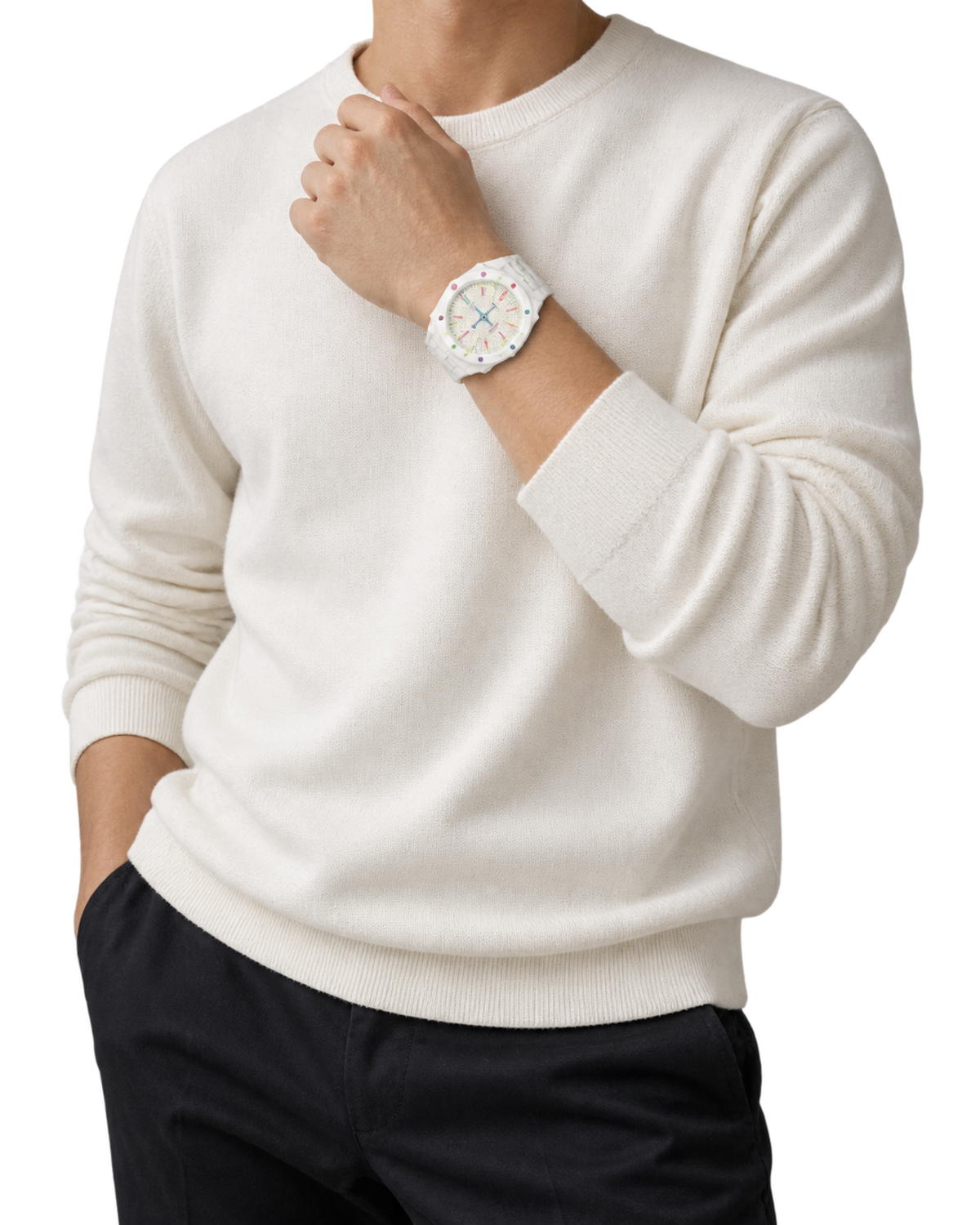 Audemars Piguet x Swatch Royal Pop "Huit Blanc"