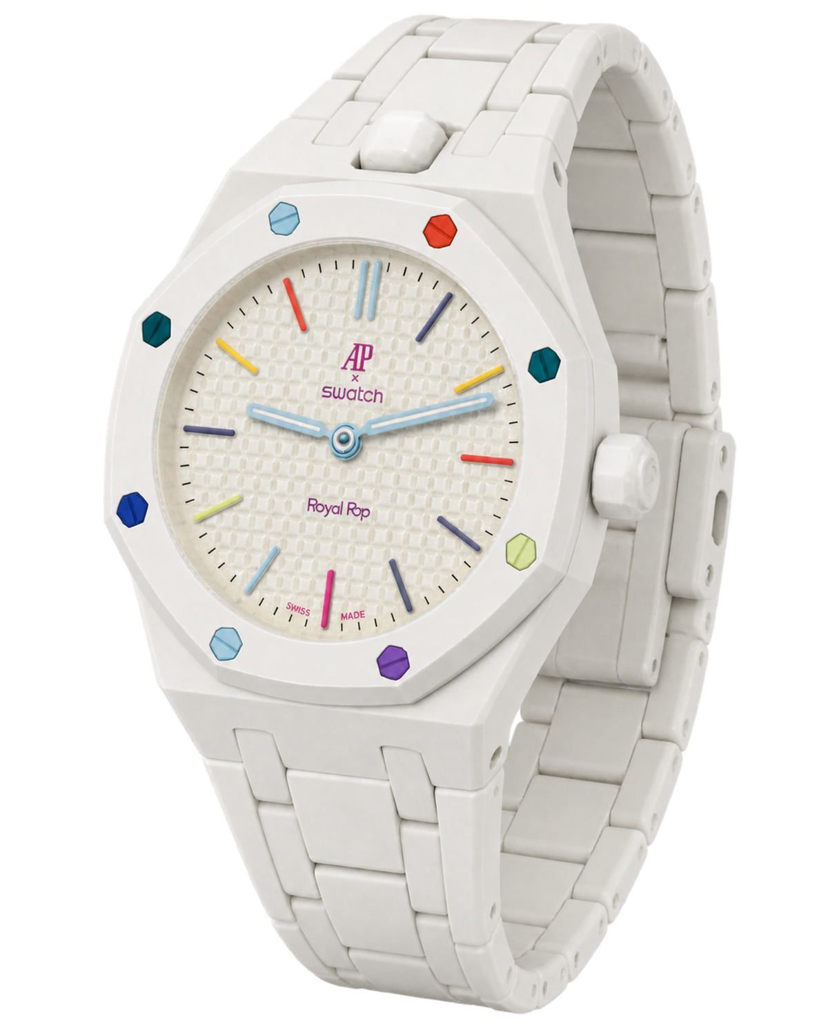 Audemars Piguet x Swatch Royal Pop "Huit Blanc"