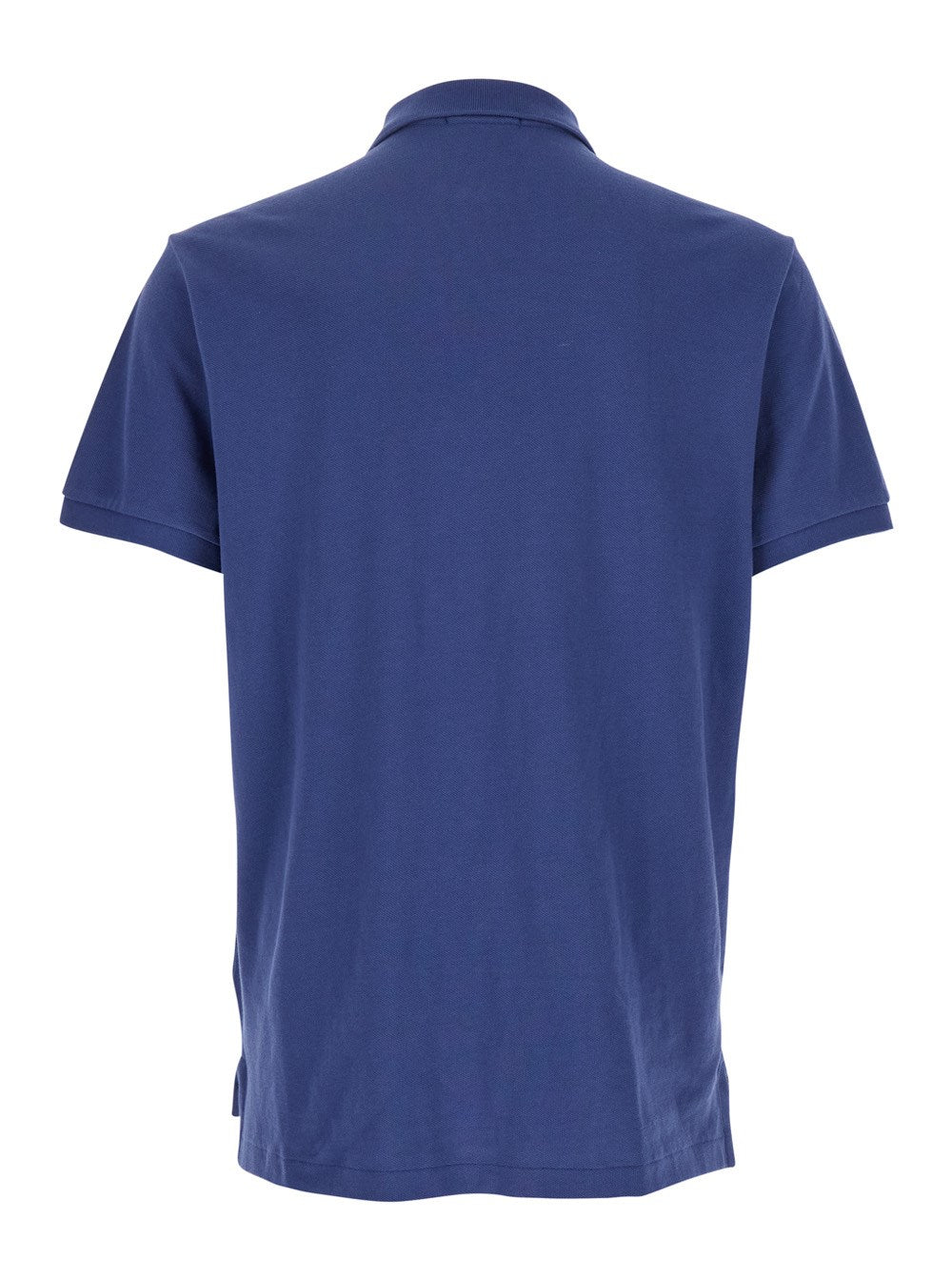 Polo ralph lauren "Custom Slim Fit" Blue Polo Shirt with Pony Detail on the Front in Cotton Piquet Man