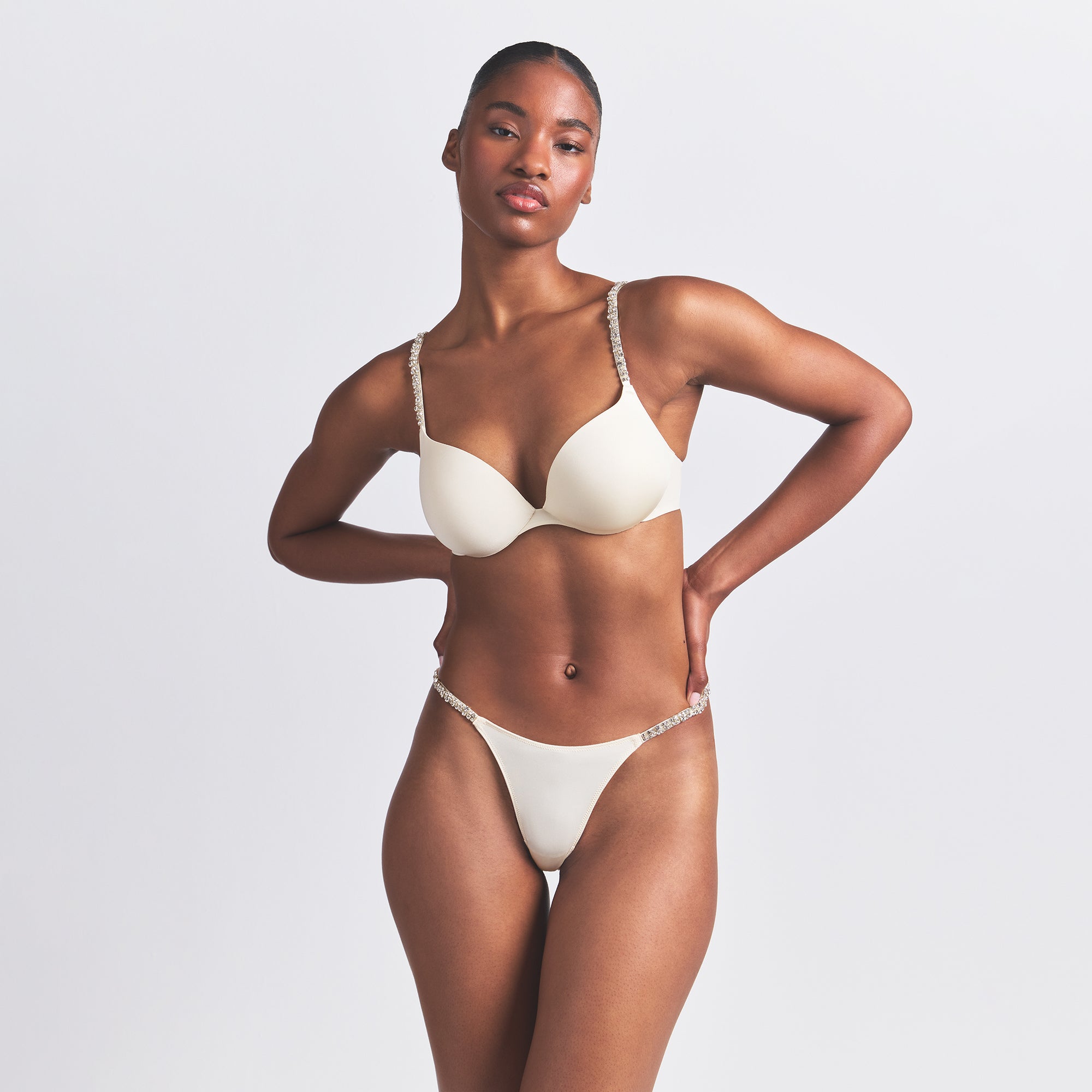 Skims Ultimate Rhinestone Teardrop Push-up Bra
