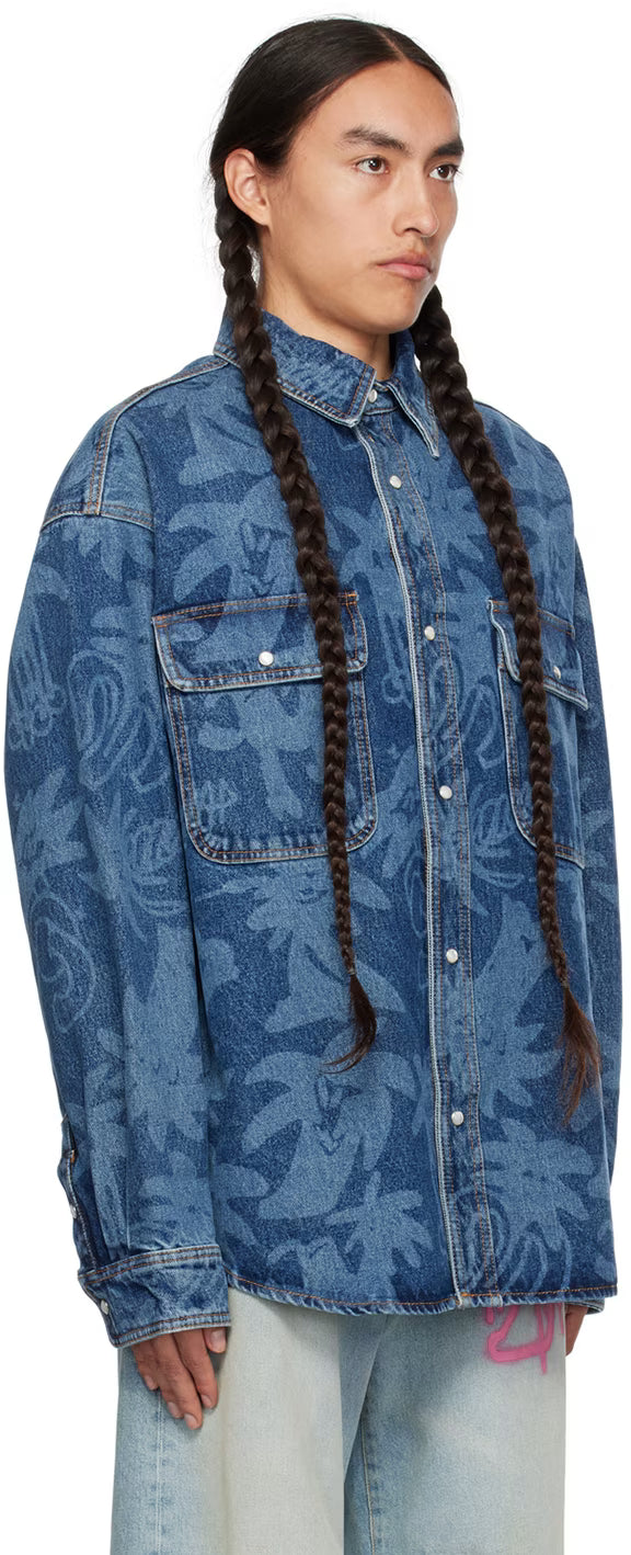 Blue Palmity Denim Shirt