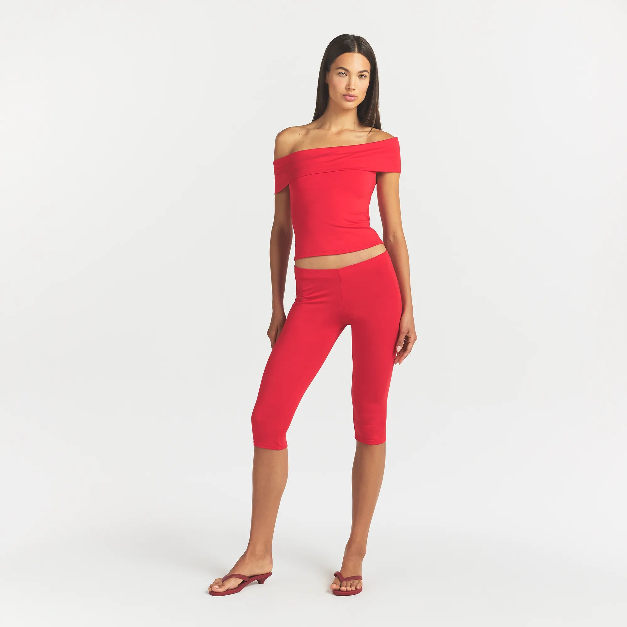 Smooth Layers Asymmetrical Off the Shoulder Top