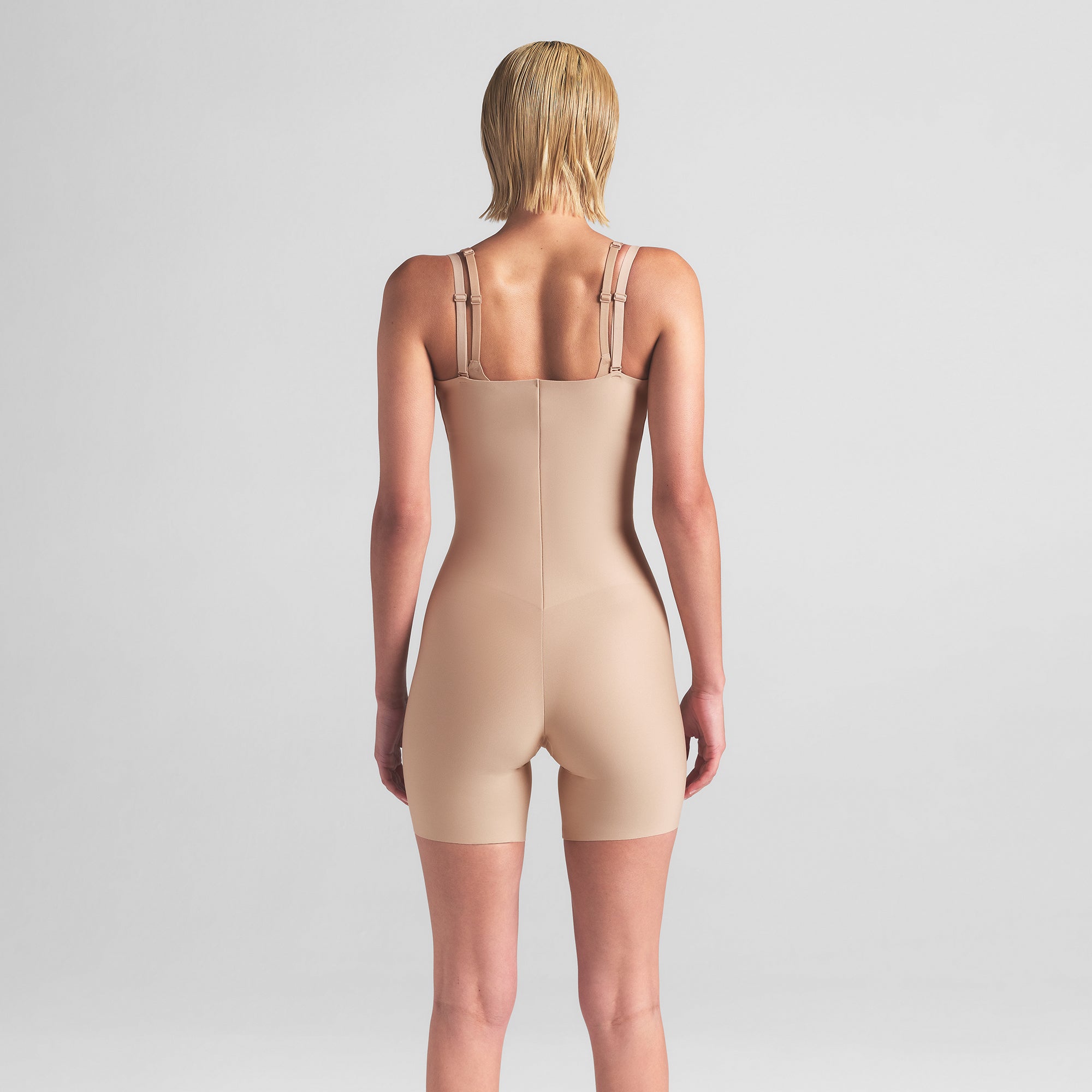 Skims Body Core Sculpt Open Bust Mid Thigh Bodysuit