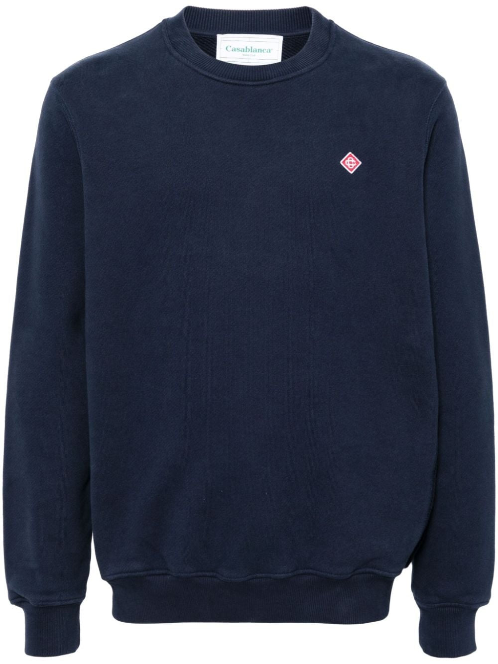 Casablanca Diamond-logo Crew-neck Sweatshirt Blue