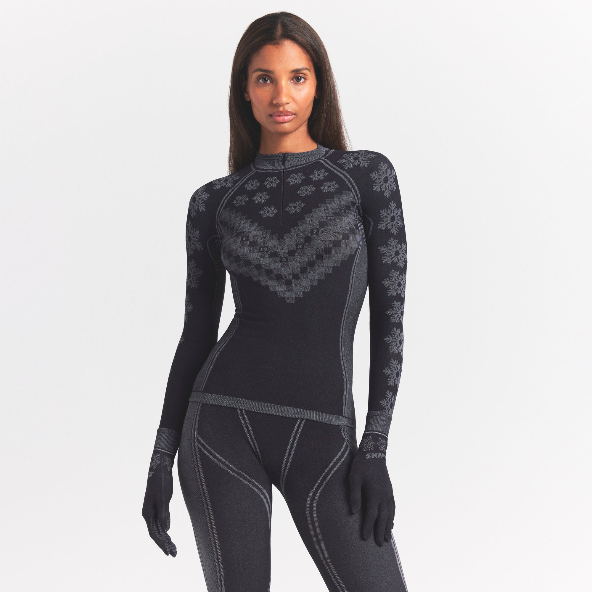 Skims First Layers Half Zip Long Sleeve