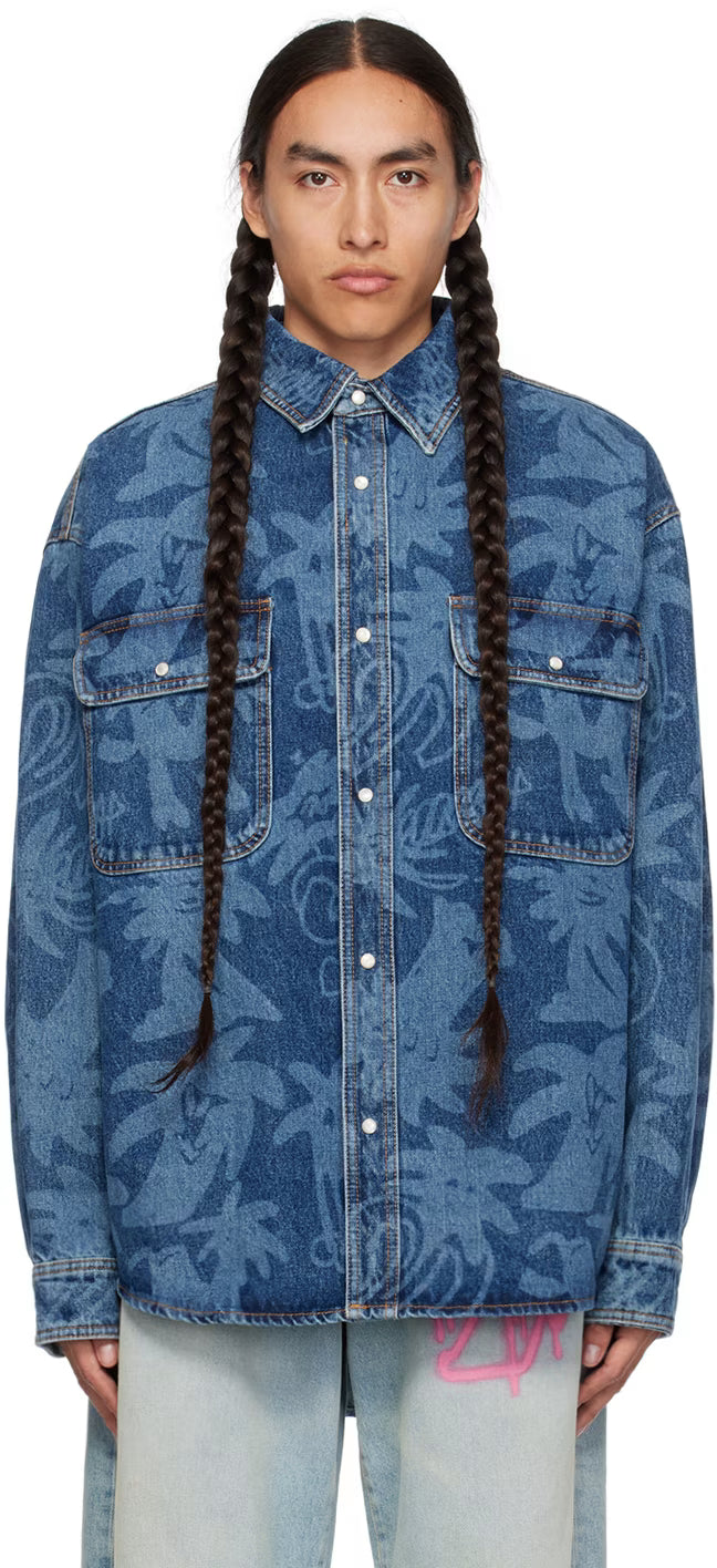 Blue Palmity Denim Shirt