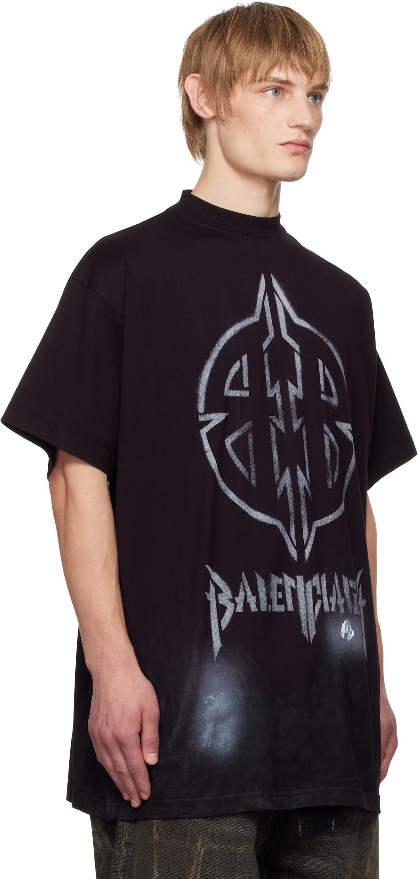 Black Metal BB Stencil T-shirt