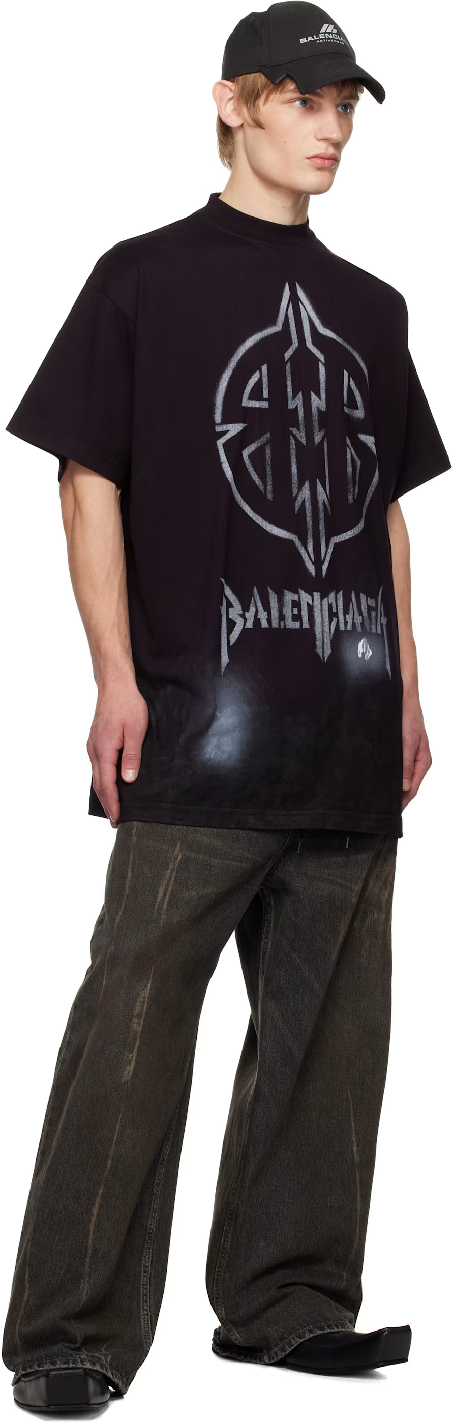 Black Metal BB Stencil T-shirt
