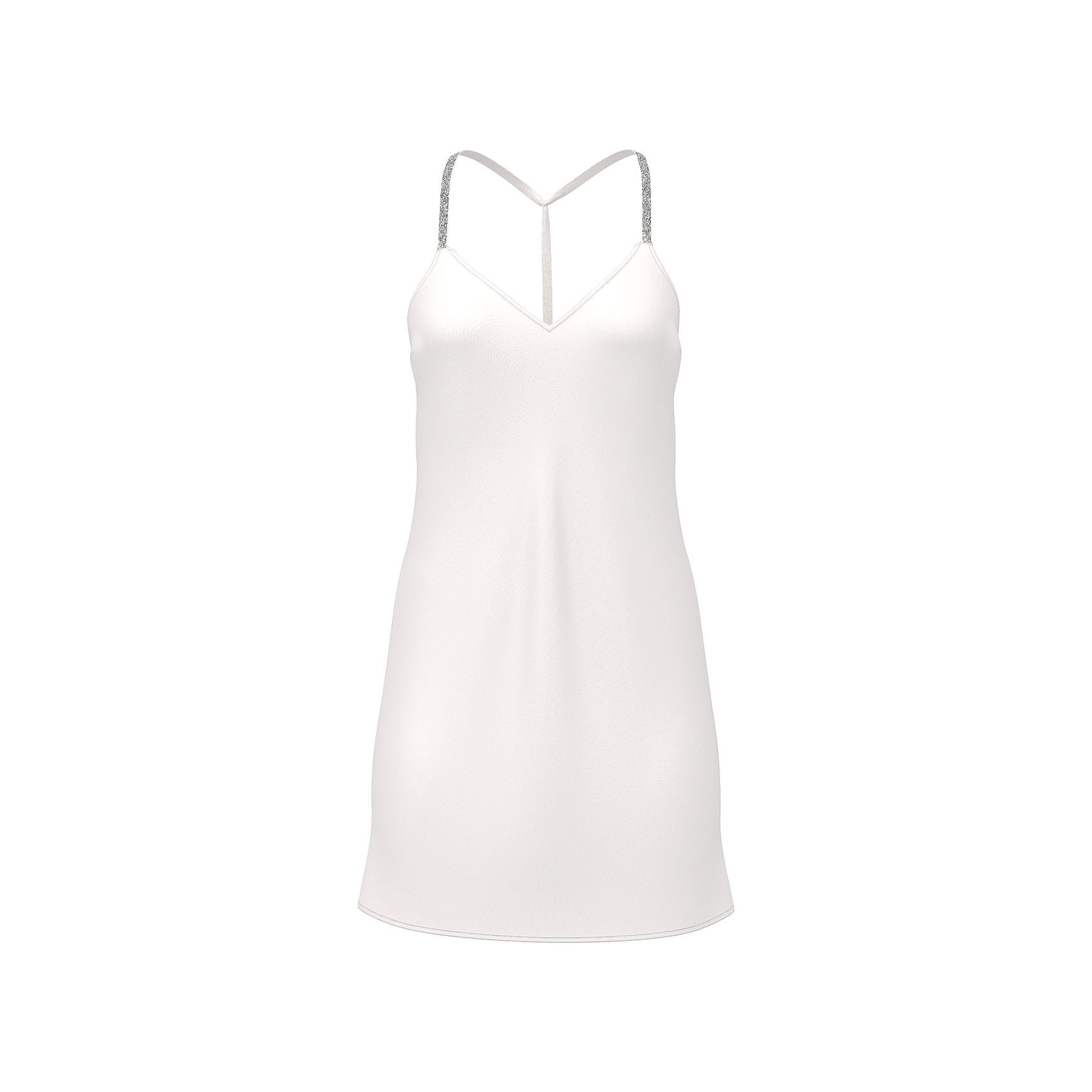 Crystal Bow Satin Mini Slip