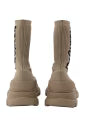 Alexander McQueen Beige Sock Boots with Black Accents