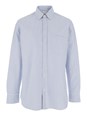 Golden goose Light Blue Shirt with Classic Collar and All-Over Striped Motif in Cotton Man