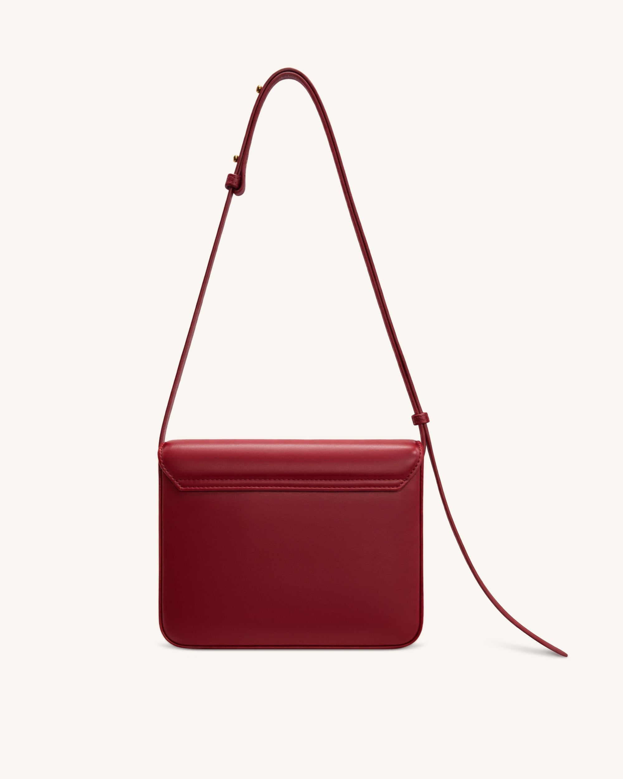 Evania Lock Shoulder Bag - Burgundy Croc