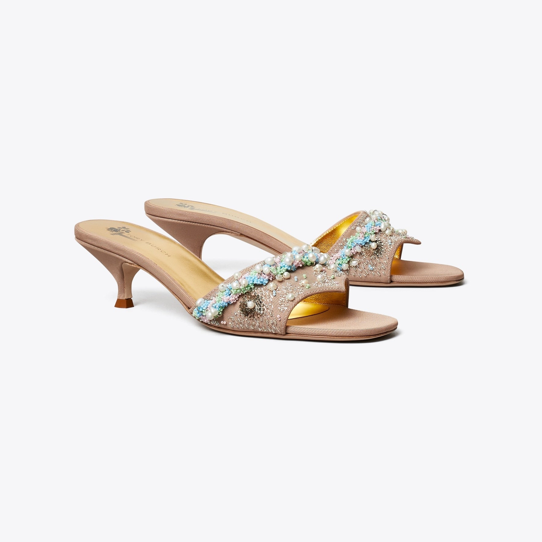 Beaded Heel Mule