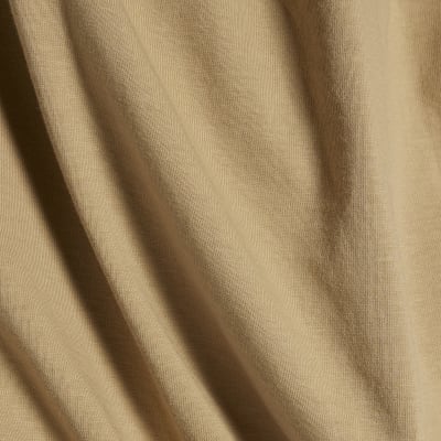 Beige Bubble Hem T-Shirt