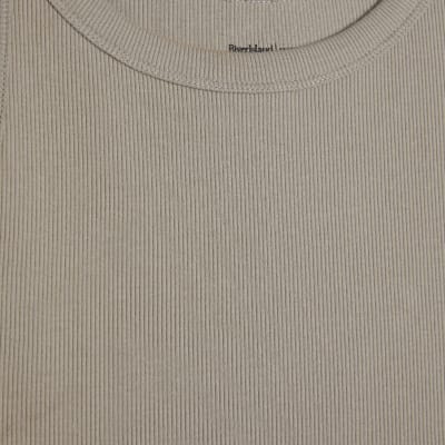Beige Rib Cami Top