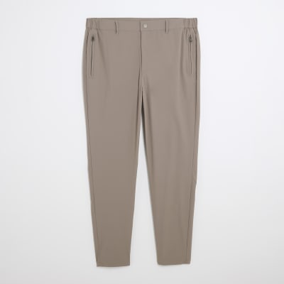 Beige Skinny Fit Chino Trousers