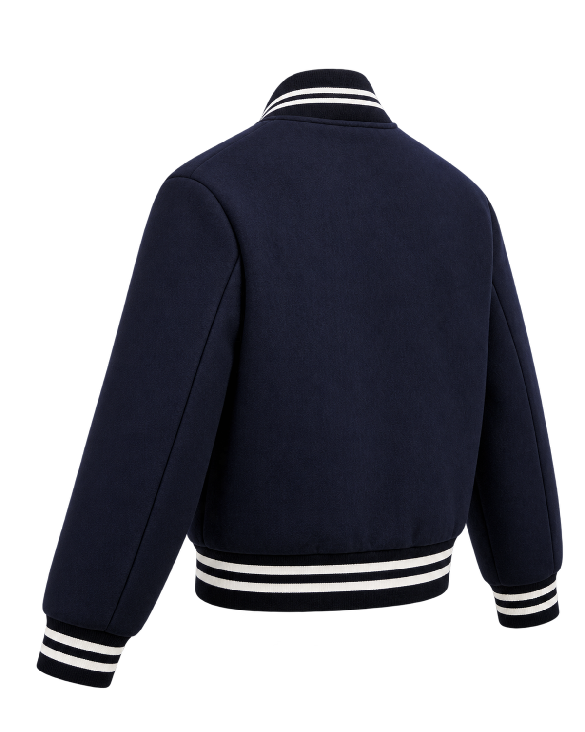 BH Crest Wool Varsity Jacket - Navy/White