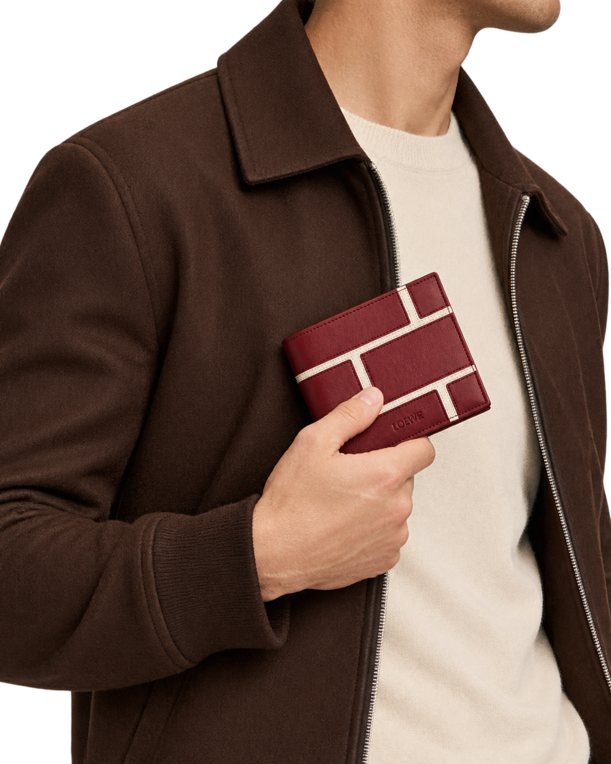 Bifold wallet in classic calfskin